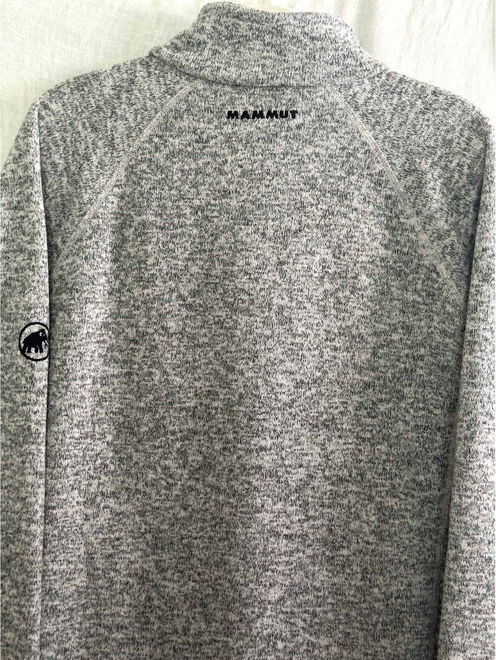 Mammut Zippered Fleece Jacket Hoodie Gray Men's Large - Picture 6 of 9